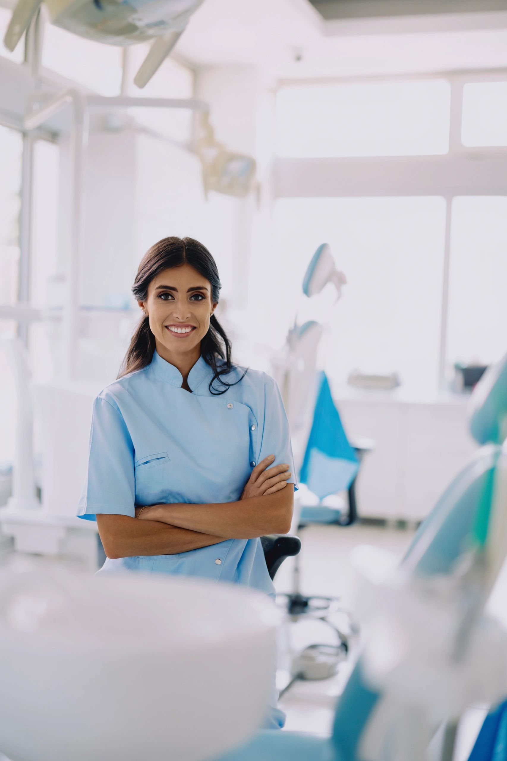 Dental specialist portrait in clinic