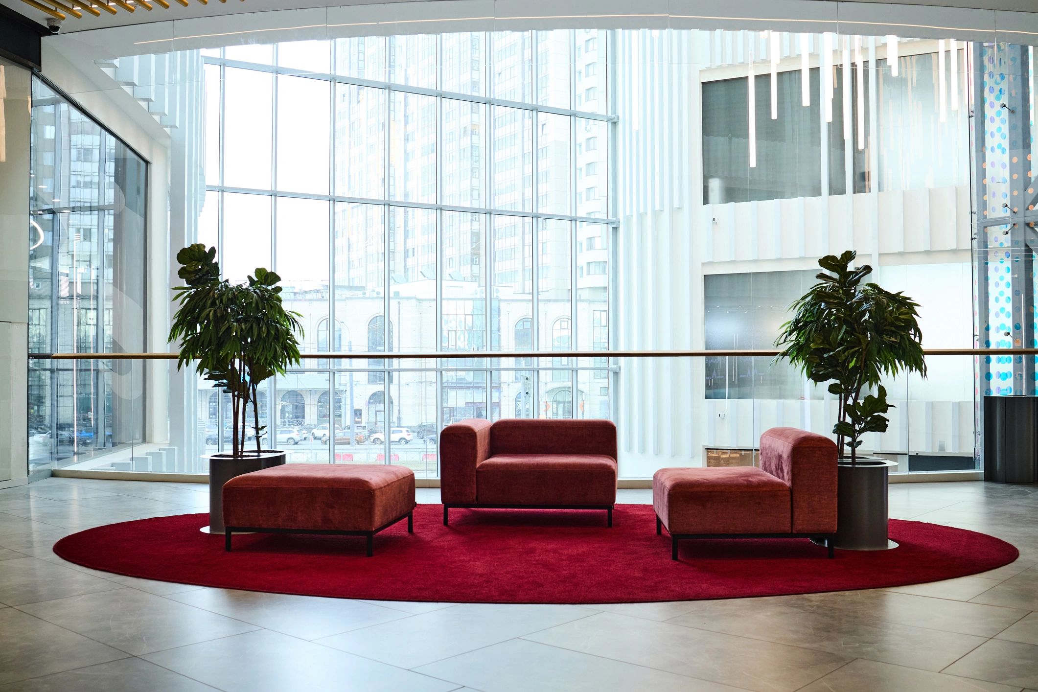 Modern clinic reception area